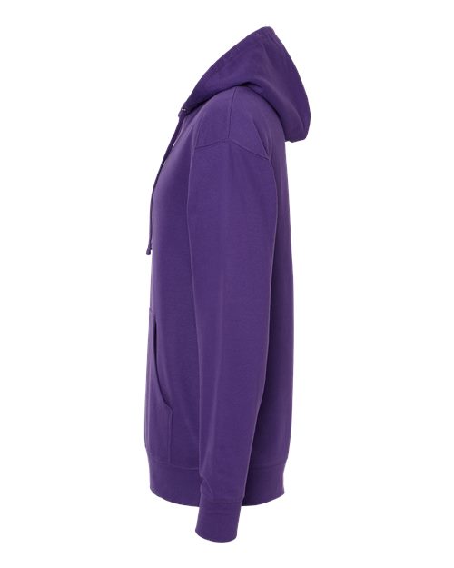 Independent Trading Co. SS4500 Midweight Hooded Sweatshirt - Purple - side