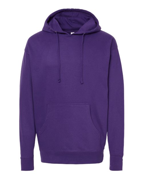 Independent Trading Co. SS4500 Midweight Hooded Sweatshirt - Purple - flat front