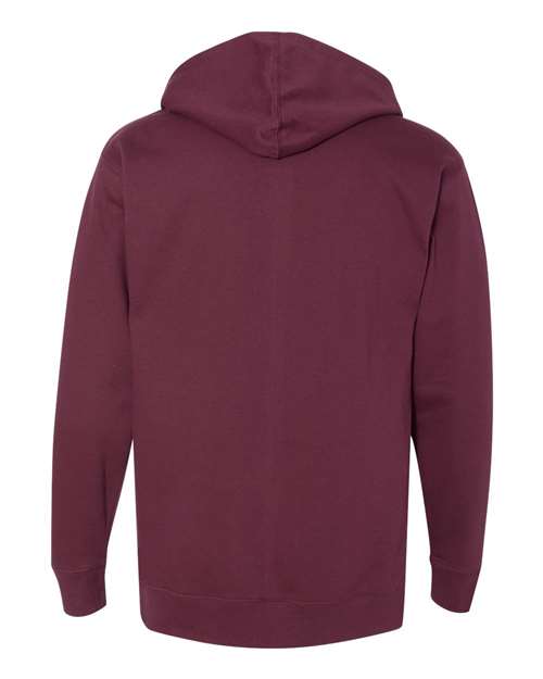 Independent Trading Co. SS4500 Midweight Hooded Sweatshirt - Maroon - back