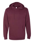 Independent Trading Co. SS4500 Midweight Hooded Sweatshirt - Maroon - flat front