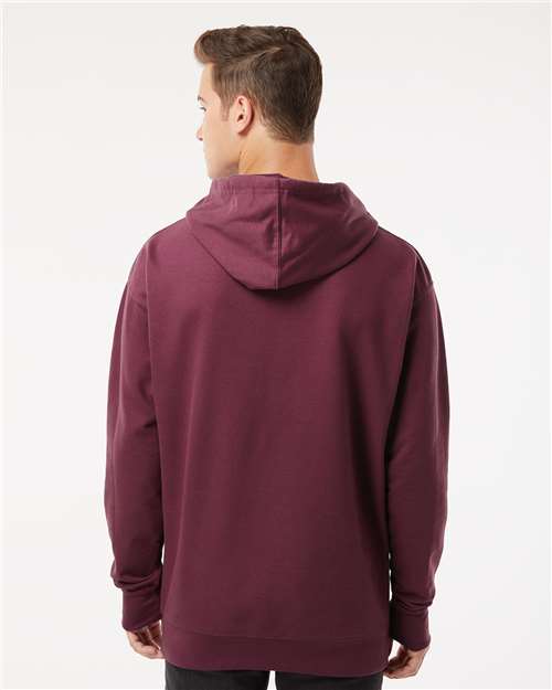 Independent Trading Co. SS4500 Midweight Hooded Sweatshirt - Maroon - model back
