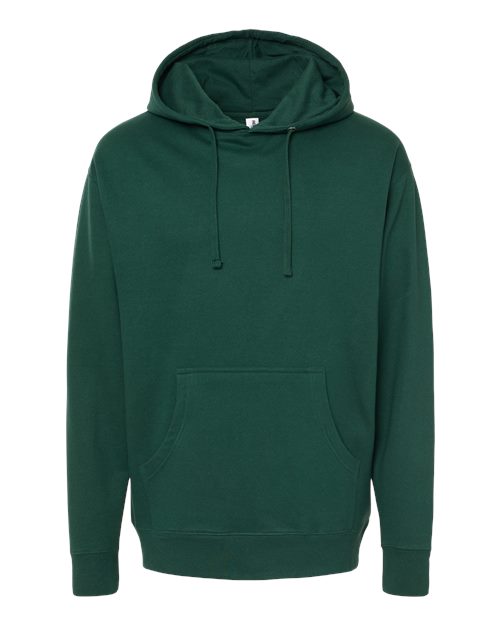 Independent Trading Co. SS4500 Midweight Hooded Sweatshirt - Forest Green - flat front