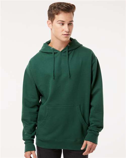 Independent Trading Co. SS4500 Midweight Hooded Sweatshirt - Forest Green - model front