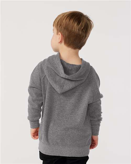 Independent Trading Co. PRM10TSB Toddler Special Blend Hooded Raglan Sweatshirt - Nickel - model back