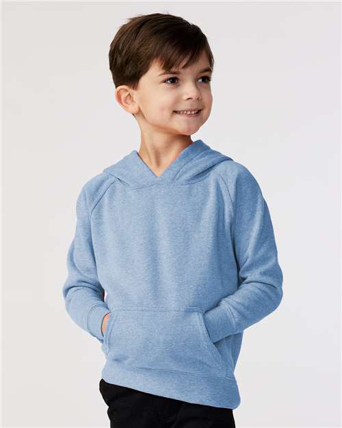 Independent Trading Co. PRM10TSB Toddler Special Blend Hooded Raglan Sweatshirt - Pacific - model front