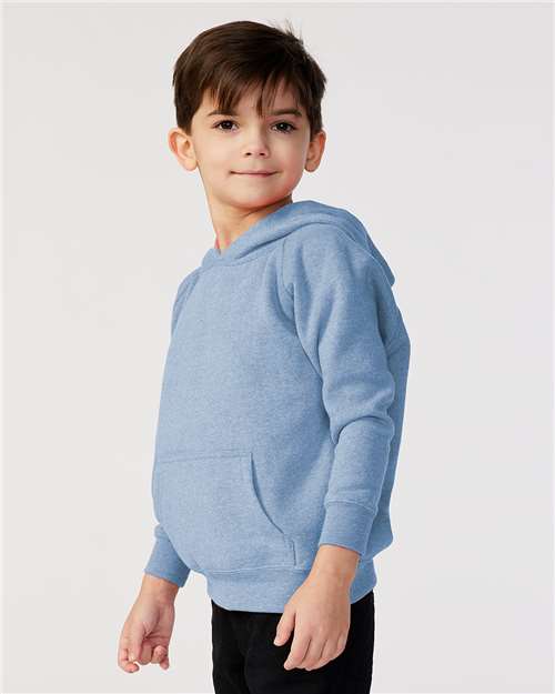 Independent Trading Co. PRM10TSB Toddler Special Blend Hooded Raglan Sweatshirt - Pacific - model side