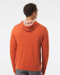 Independent Trading Co. PRM90HT Unisex Midweight French Terry Hooded Sweatshirt - Burnt Orange Heather - model back