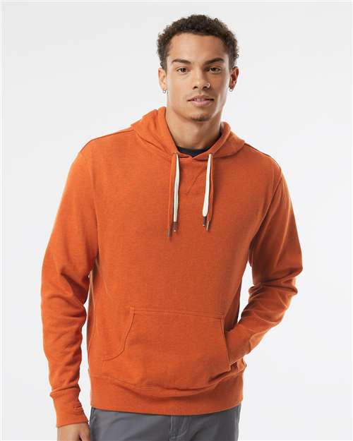 Independent Trading Co. PRM90HT Unisex Midweight French Terry Hooded Sweatshirt - Burnt Orange Heather - model front