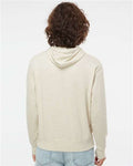 Independent Trading Co. PRM90HT Unisex Midweight French Terry Hooded Sweatshirt - Oatmeal Heather - model back