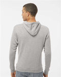 J America 8871 Triblend Fleece Hooded Sweatshirt - Grey Triblend - model back