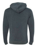 J America 8871 Triblend Fleece Hooded Sweatshirt - Navy Triblend - back