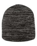 Sportsman SP03 8" Marled Beanie - Black/ Dark Grey - back
