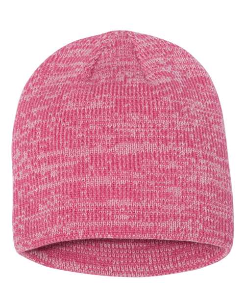 Sportsman SP03 8" Marled Beanie - Pink/ Dark Pink - front