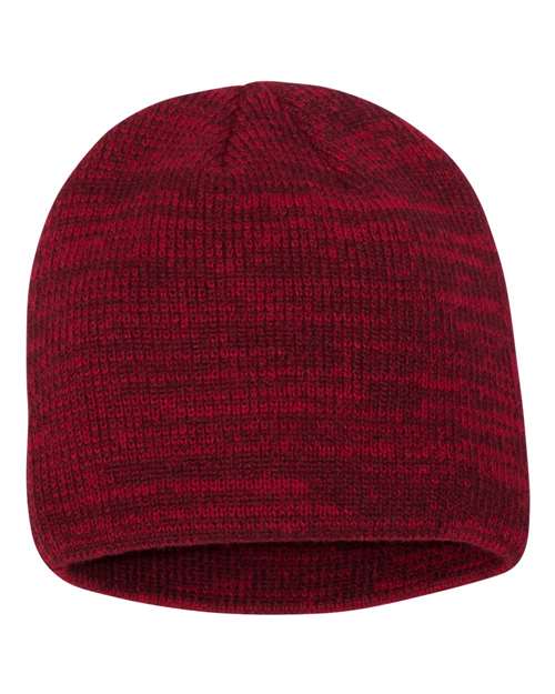 Sportsman SP03 8" Marled Beanie - Red/ Maroon - back