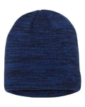 Sportsman SP03 8" Marled Beanie - Royal/ Navy - front