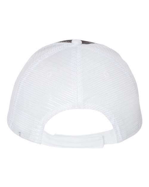 Valucap S102 Sandwich Trucker Cap - Charcoal/ White - back
