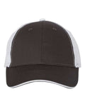Valucap S102 Sandwich Trucker Cap - Charcoal/ White - front