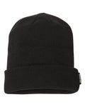 DRI DUCK 3562 Basecamp Performance Cuffed Beanie - Black - front
