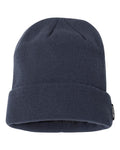 DRI DUCK 3562 Basecamp Performance Cuffed Beanie - Deep Blue - front