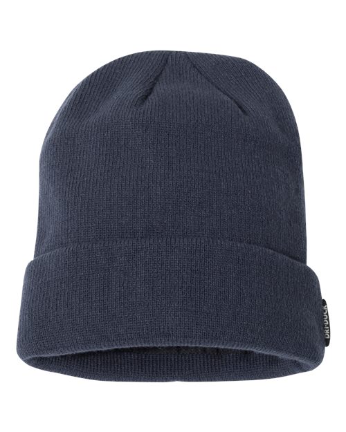 DRI DUCK 3562 Basecamp Performance Cuffed Beanie - Deep Blue - front