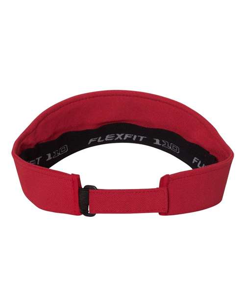 Flexfit 8110 110 Visor - Red - back