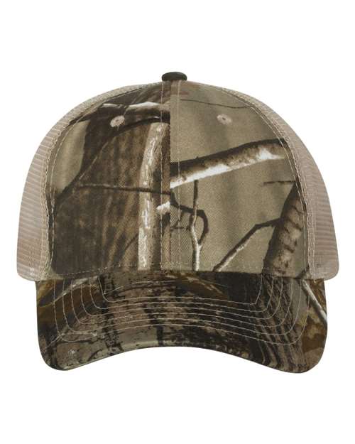 Kati LC5M Licensed Camo Mesh Back Cap - Realtree AP/ Tan - front