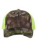 Kati LC5M Licensed Camo Mesh Back Cap - Realtree AP/ Neon Yellow - front