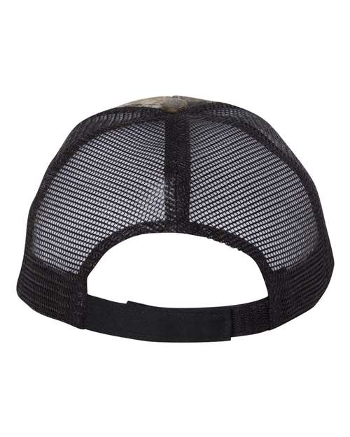 Kati LC5M Licensed Camo Mesh Back Cap - Realtree Hardwoods/ Black - back