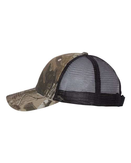 Kati LC5M Licensed Camo Mesh Back Cap - Realtree Hardwoods/ Black - side