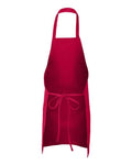 Q-Tees Q2010 Butcher Apron - Red - back