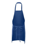 Q-Tees Q2010 Butcher Apron - Royal - back