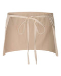 Q-Tees Q2115 Waist Apron with Pockets - Natural - back