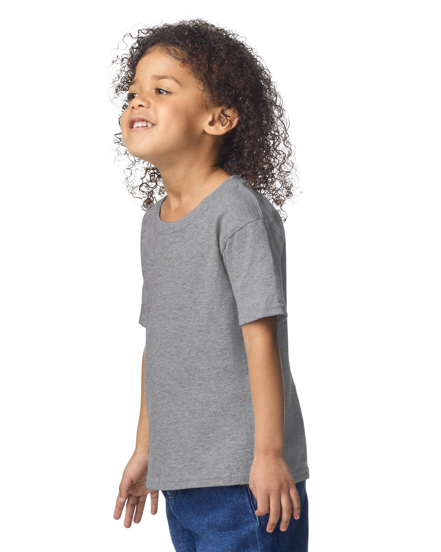 Gildan 5100P Toddler Heavy Cotton T-Shirt - Sport Grey - model side