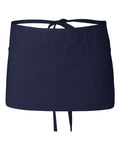 Q-Tees Q2115 Waist Apron with Pockets - Navy - front