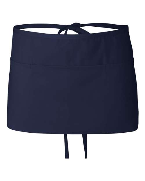 Q-Tees Q2115 Waist Apron with Pockets - Navy - front