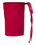 Q-Tees Q2115 Waist Apron with Pockets - Red - side