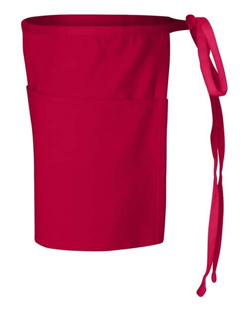 Q-Tees Q2115 Waist Apron with Pockets - Red - side