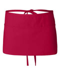 Q-Tees Q2115 Waist Apron with Pockets - Red - front