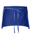 Q-Tees Q2115 Waist Apron with Pockets - Royal - back