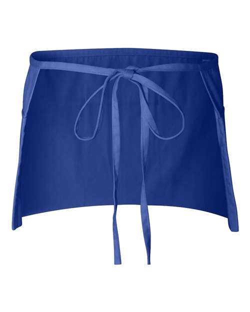 Q-Tees Q2115 Waist Apron with Pockets - Royal - back
