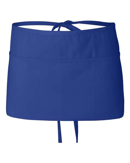 Q-Tees Q2115 Waist Apron with Pockets - Royal - front