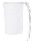 Q-Tees Q2115 Waist Apron with Pockets - White - side
