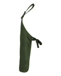 Q-Tees Q4350 Full-Length Apron with Pockets - Forest - side