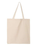 Q-Tees Q125300 14L Shopping Bag - Natural - back