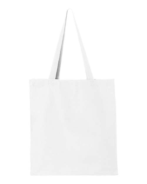 Q-Tees Q125300 14L Shopping Bag - White - front