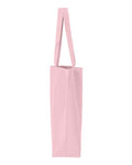 Q-Tees Q600 25L Jumbo Tote - Light Pink - side