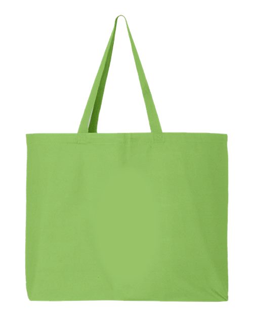 Q-Tees Q600 25L Jumbo Tote - Lime - front