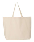 Q-Tees Q600 25L Jumbo Tote - Natural - back