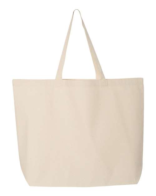 Q-Tees Q600 25L Jumbo Tote - Natural - back