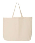 Q-Tees Q600 25L Jumbo Tote - Natural - front